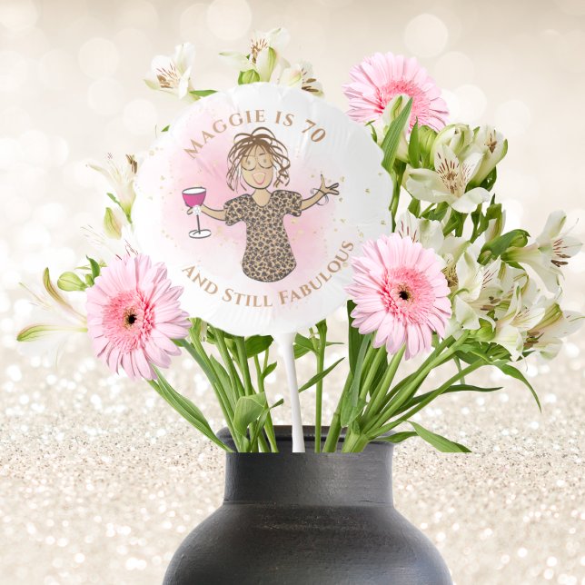 Funny 70 Fabulous African American 70th Birthday Balloon (Creator Uploaded)