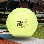 Funny 70 so what Motivational 70th Birthday Tennis Balls<br><div class="desc">These tennis balls are perfect for someone celebrating 70th birthday. They come with a funny and motivational quote 70 so what,  and are perfect for a person with a sense of humor. Great as a funny birthday gift.</div>