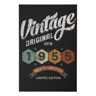 Funny 70 Year Old 1955 Vintage 70th Birthday Gift Faux Canvas Print
