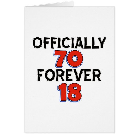 Funny 70 year old designs cards (Front)