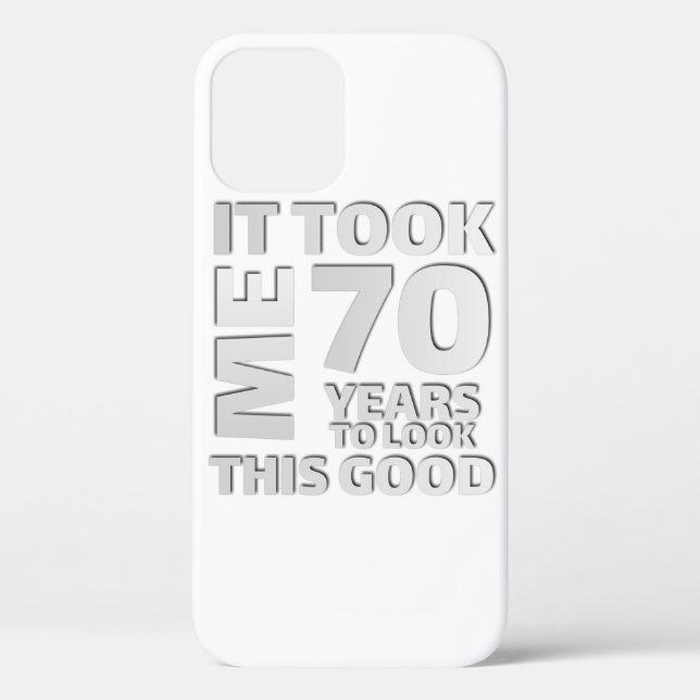 Funny 70 years old saying quote Case-Mate iPhone case (Back)