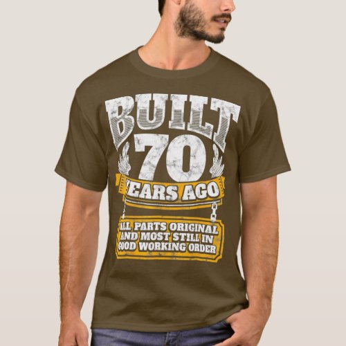 Funny 70th Birthday  BDay Gift Saying Age 70 T_Shirt