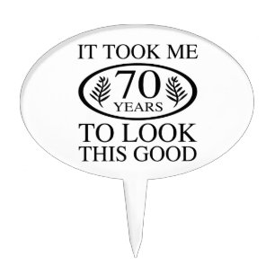 Funny 70th Birthday Cake Topper