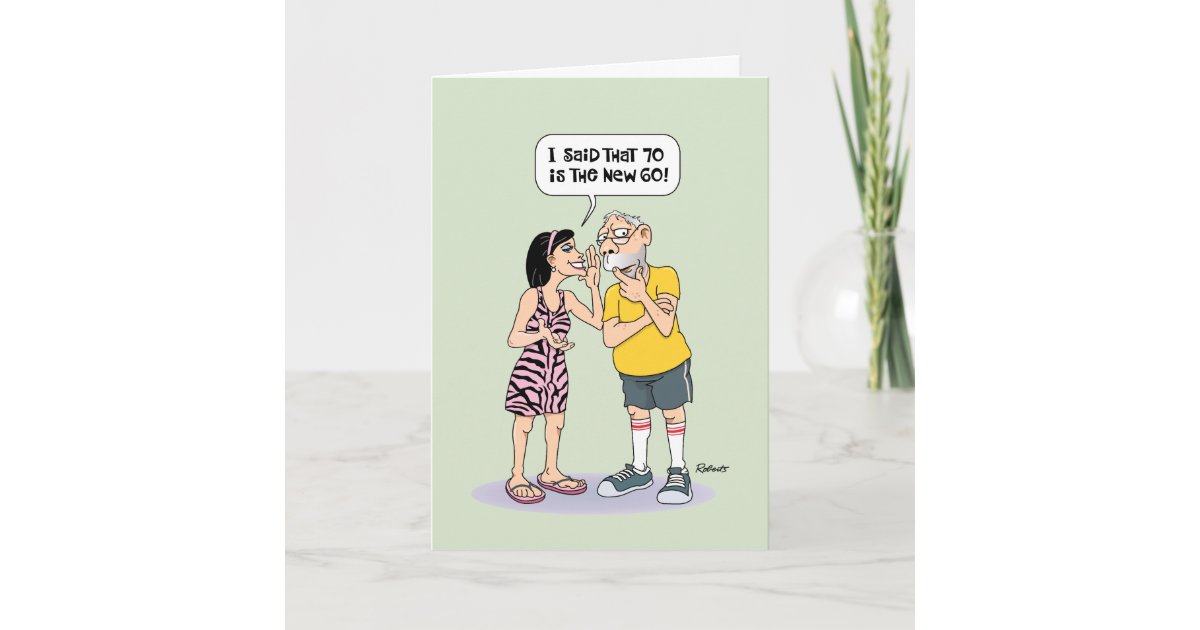 Funny 70th Birthday Card