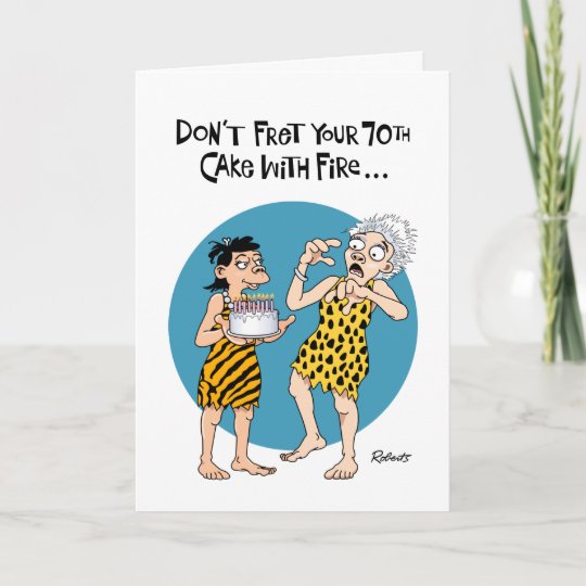 Funny 70th Birthday Card