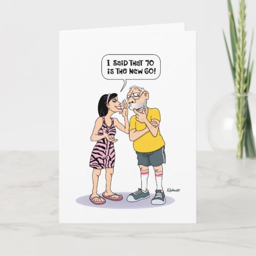 Funny 70th Birthday Card