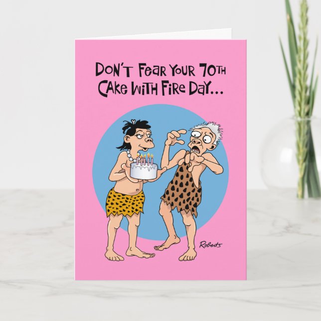 Funny 70th Birthday Card (Front)
