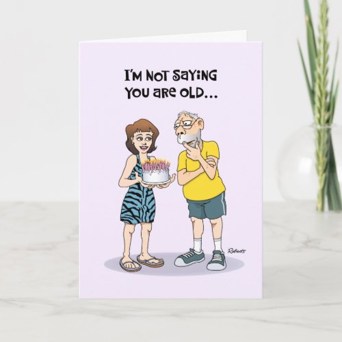 Funny 70th Birthday Card