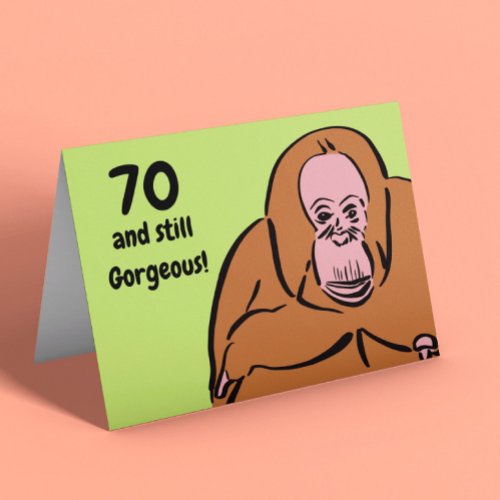 Funny 70th Birthday  Card