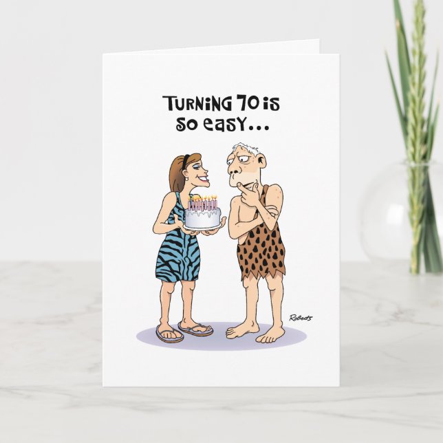 Funny 70th Birthday Card (Front)