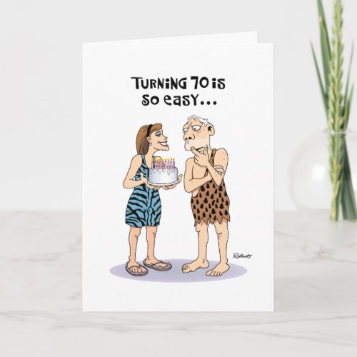 Funny 70th Birthday Card