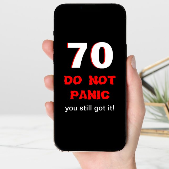 Funny 70th Birthday Card for Men (Front Digital)