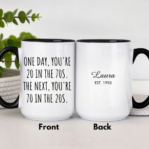 Funny 70th Birthday Celebration Mug