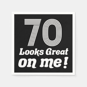 Funny 70th Birthday For Her Napkins