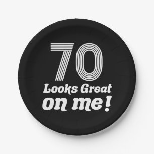 Funny 70th Birthday For Her Paper Plates
