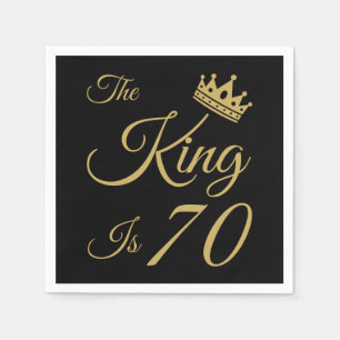 Funny 70th Birthday For Men Napkins