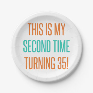 Funny 70th Birthday For Women Paper Plates