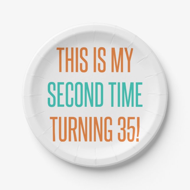 Funny 70th Birthday For Women Paper Plates (Front)