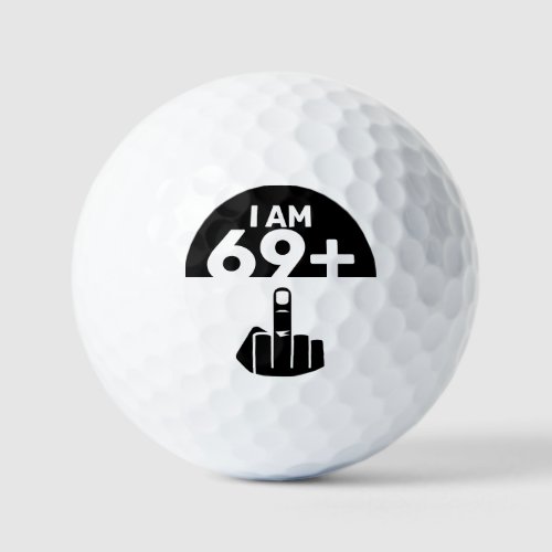 Funny 70th Birthday Gift 69 Plus one Golf Balls