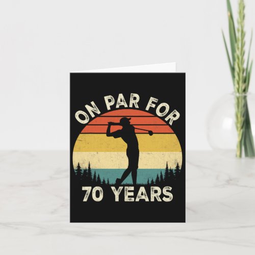 Funny 70th Birthday Golf Golfer 70 Year Old Golf B