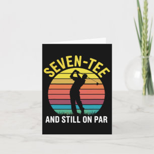 Funny 70th Birthday Golf Pun Golfing 70 Year Old G Card