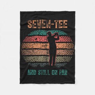 Funny 70th Birthday Golf Pun Golfing 70 Year Old G Fleece Blanket