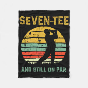 Funny 70th Birthday Golf Pun Golfing 70 Year Old G Fleece Blanket