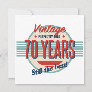 Funny 70th Birthday Old Fashioned Card