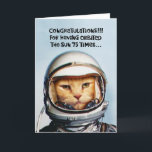 Funny 75th Birthday Card<br><div class="desc">Funny 75th Birthday Greeting Card for someone turning 75 years old</div>