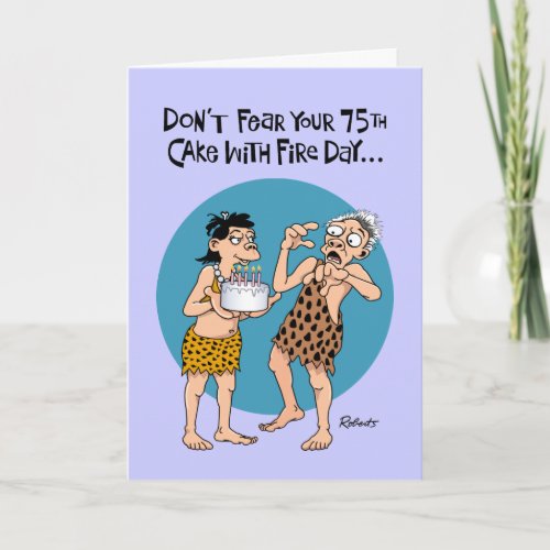 Funny 75th Birthday Card