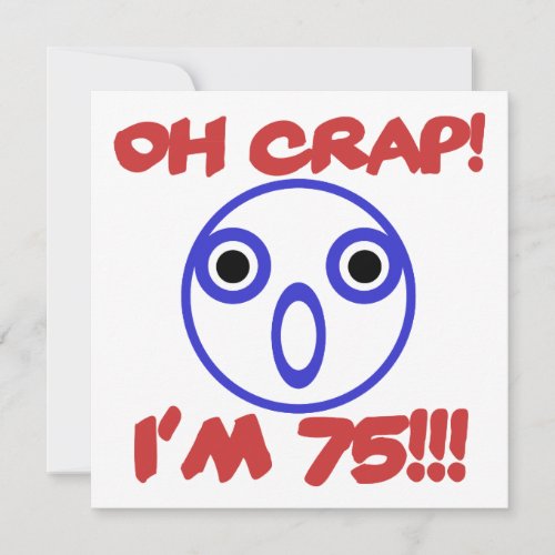 Funny 75th Birthday Card