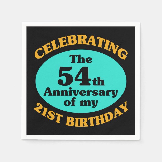 Funny 75th Birthday Gag Gift Napkins (Front)