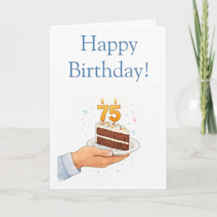 Funny 75th card