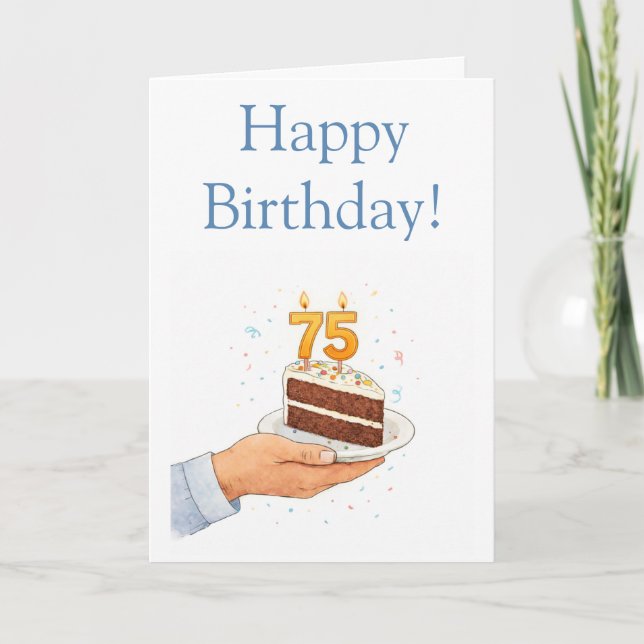 Funny 75th card (Front)