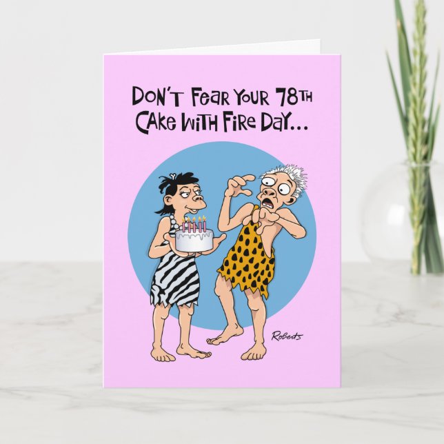Funny 78th Birthday Card (Front)