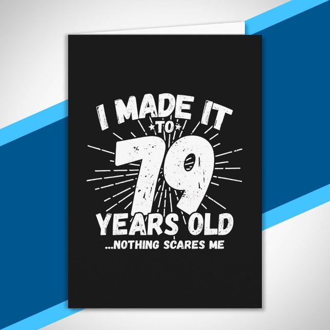 Funny 79th Birthday Quote Sarcastic 79 Year Old Card (Creator Uploaded)
