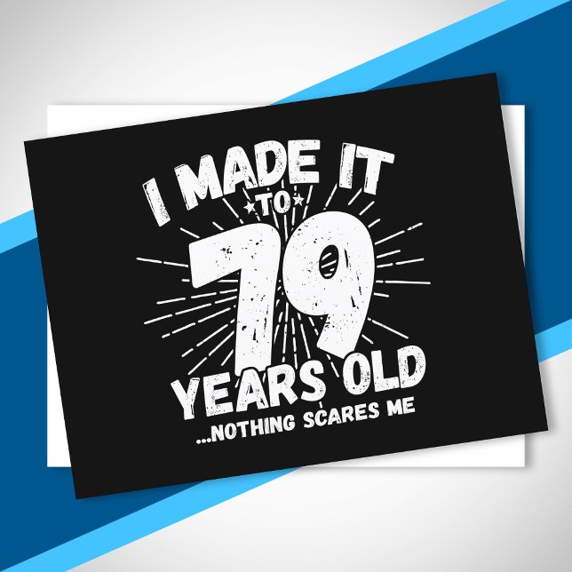 Funny 79th Birthday Quote Sarcastic 79 Year Old Postcard (Creator Uploaded)