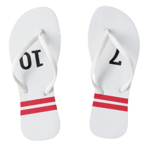 Funny 7-10 Split Bowling Pins   Bowling Shoes Flip Flops