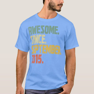 Funny 7 Years oldVintage Awesome Since September 2 T-Shirt