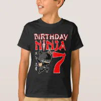 7th Birthday Ninja Kids T-Shirt