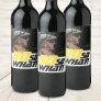 Funny 80 so what Quote Photo 80th Birthday Wine Label