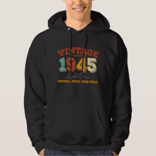 Funny 80 Year Old 1945 Vintage 80th Birthday Gift Hoodie