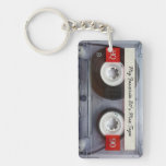 Funny 80's Cassette Tape, Personalized Keychain