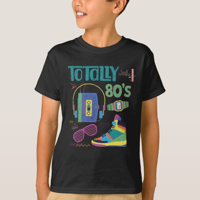 Funny 80s Music Old School 1980s Party T-Shirt (Front)
