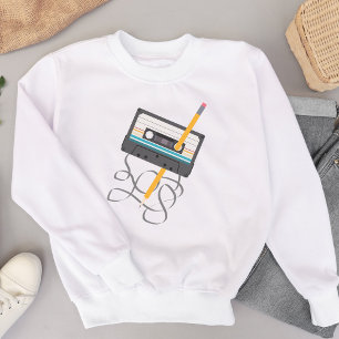 Funny 80s Music Retro Cassette Tape Sweatshirt