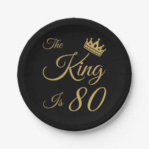 Funny 80th Birthday For Men Paper Plates