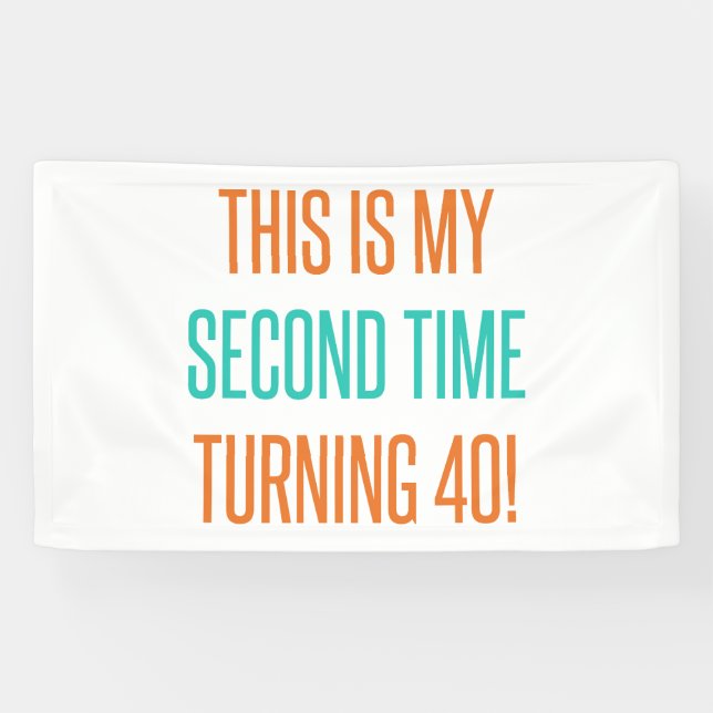 Funny 80th Birthday For Women Banner (Horizontal)