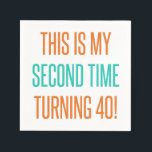 Funny 80th Birthday For Women Napkins<br><div class="desc">A cute birthday gift idea for women turning a milestone age.</div>
