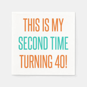 Funny 80th Birthday For Women Napkins