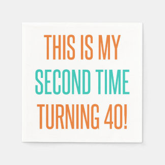 Funny 80th Birthday For Women Napkins